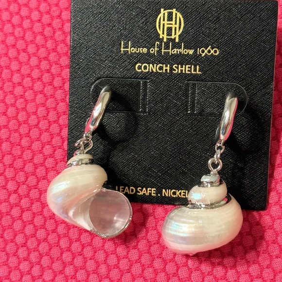 House of Harlow 1960 Jewelry - House of Harlow 1960 Conch Shell Earrings